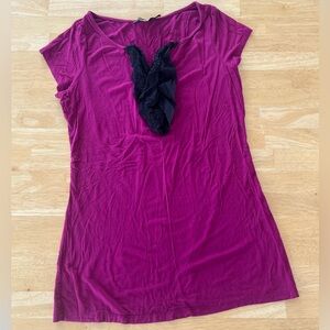M lace ruffle blouse